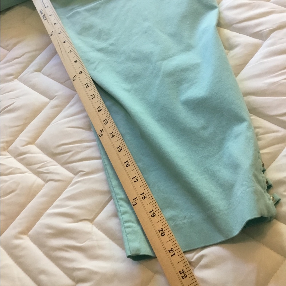JM COLLECTION CAPRIS XXL Aqua Very good condition. cute details on cuff. - Picture 7 of 8